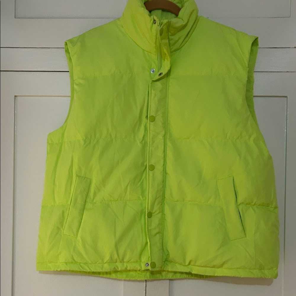 Green Puffer Vest XXL